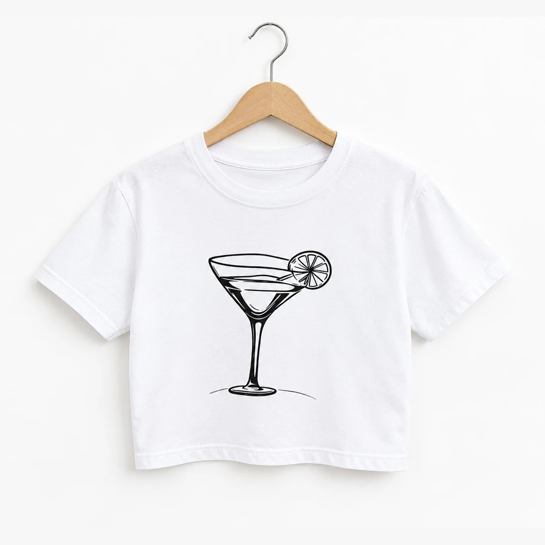 Baby Tee Lycra estampada